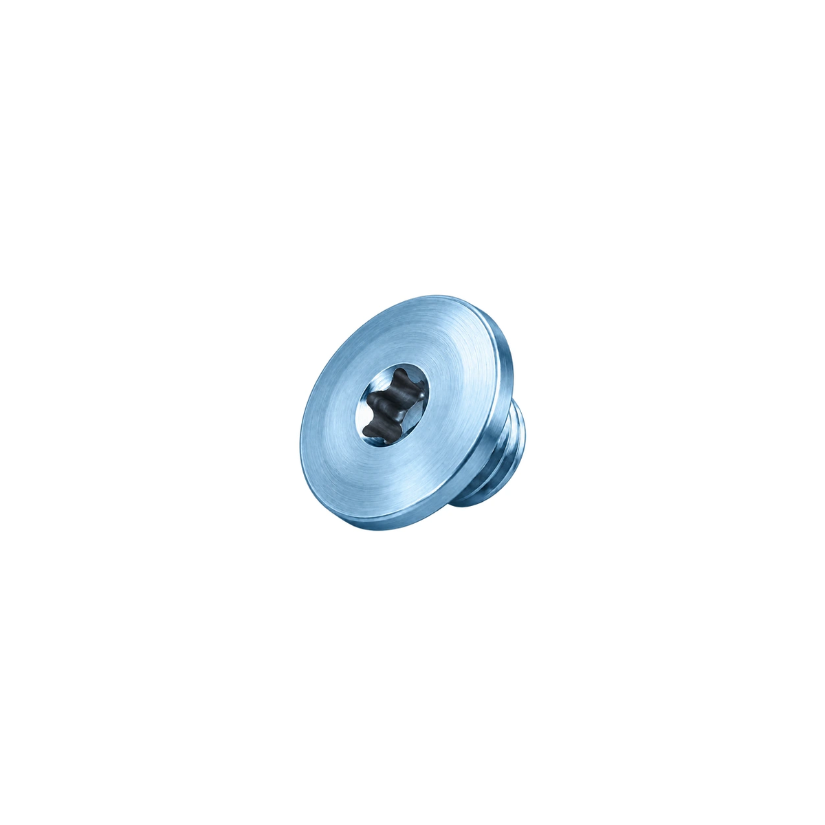 Titanium Brake Bleed Port Screw for Shimano — Ice Blue
