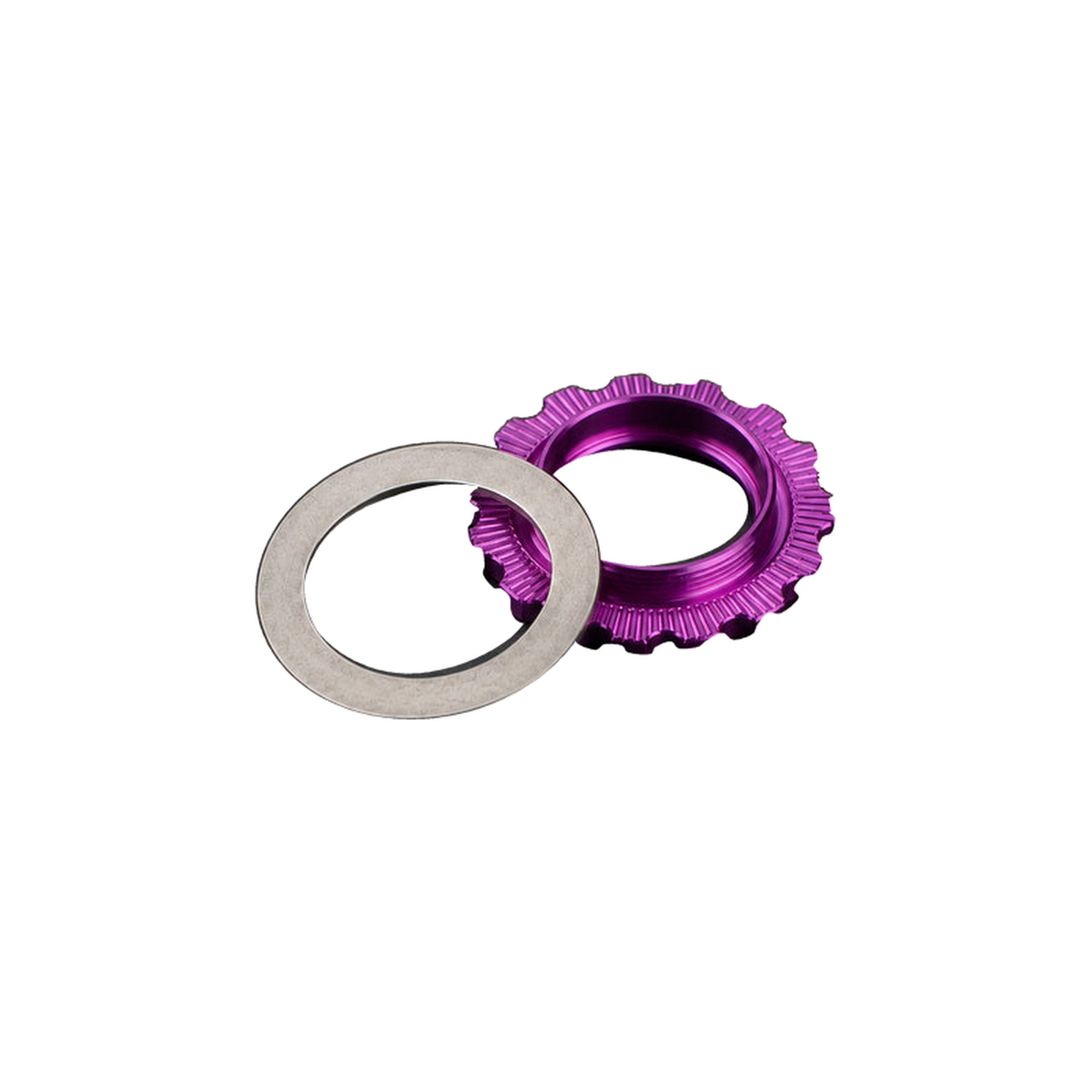 Titanium Centerlock Rotor Lockring (Internal Spline) — Purple