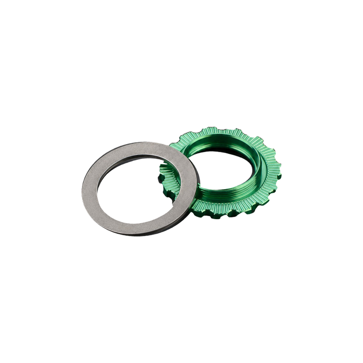 Titanium Centerlock Rotor Lockring (Internal Spline) — Green