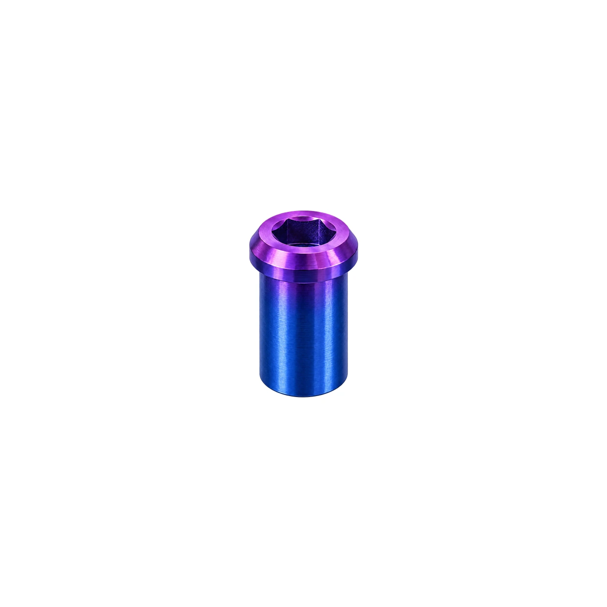 Titanium C-Clip Fixing Nut — Blue Purple