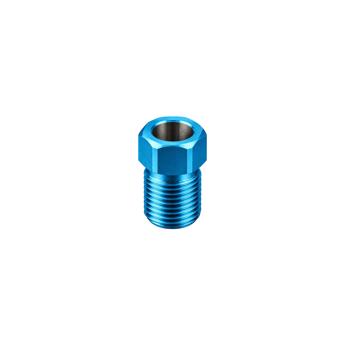 Titanium Brake Hose Bolt M8 Fine for Shimano / SRAM — Aqua Blue