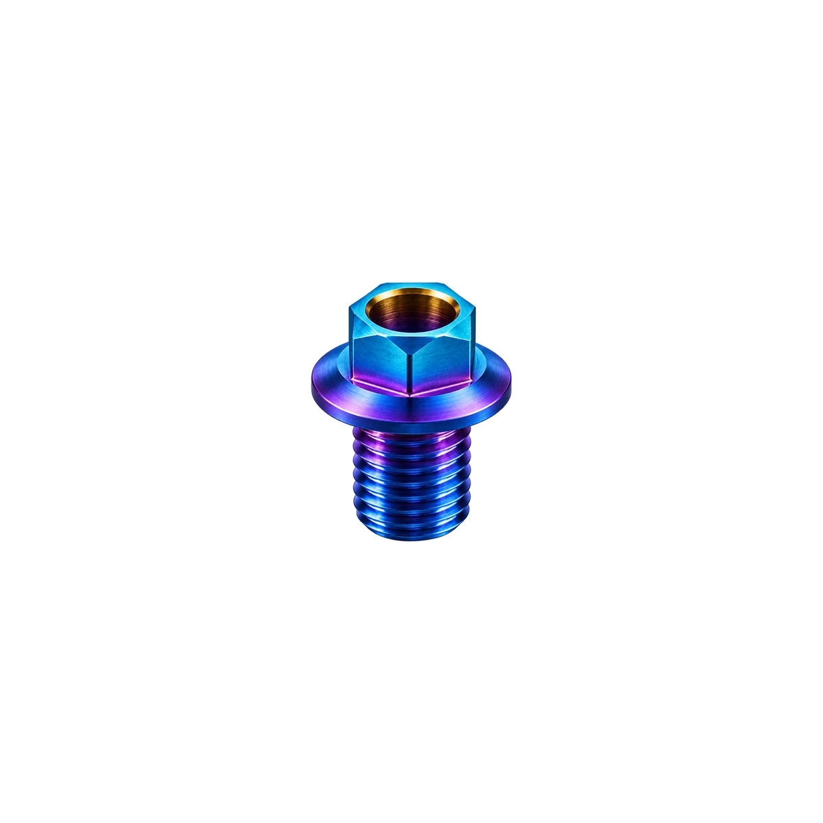 Titanium Brake Hose Bolt M9 Coarse for Shimano Road — Burnt Blue