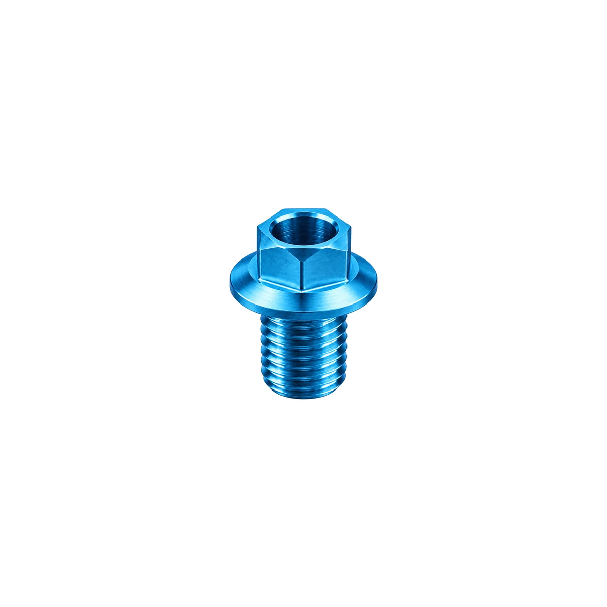 Titanium Brake Hose Bolt M9 Coarse for Magura — Aqua Blue