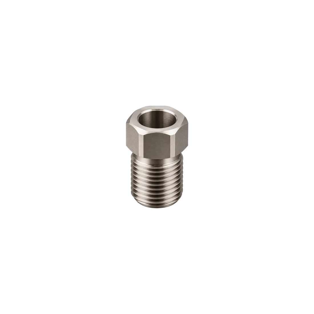 Titanium Brake Hose Bolt M8 Fine for SRAM Road — Raw Titanium