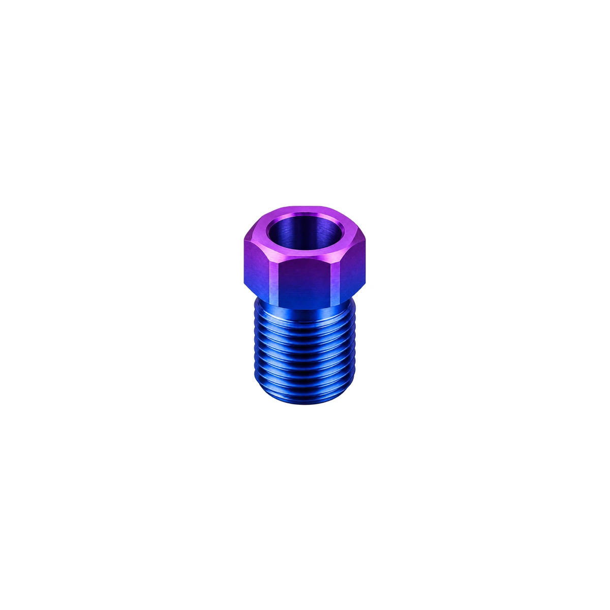 Titanium Brake Hose Bolt M8 Fine for SRAM Road — Blue Purple