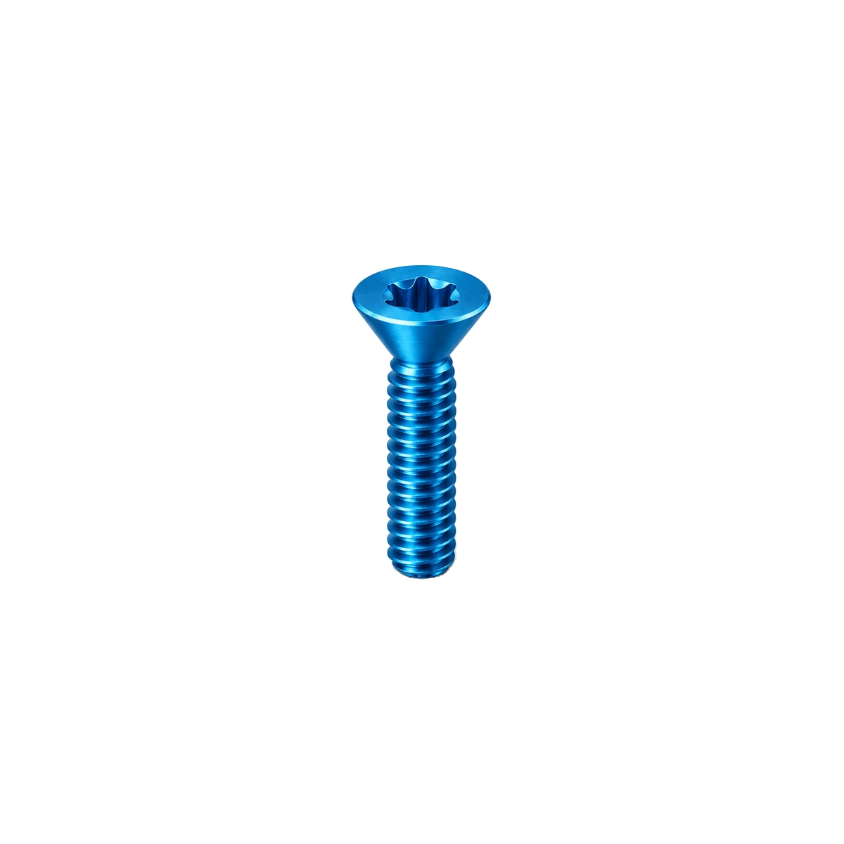 M6 Titanium Headset Top Cap Bolt — Aqua Blue