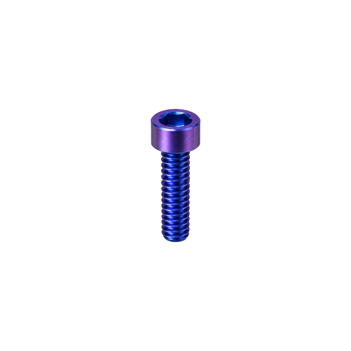 M6 Titanium Headset Top Cap Bolt — Blue Purple