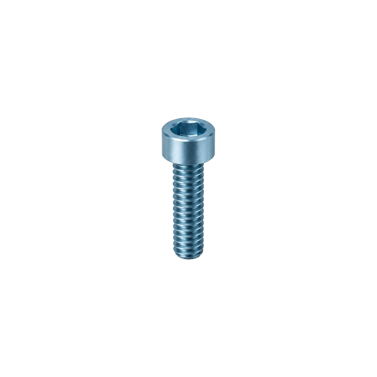 M6 Titanium Headset Top Cap Bolt — Ice Blue