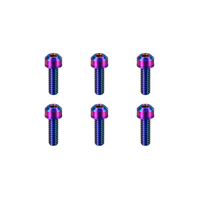 M5 Titanium Stem Bolt Kit (6pcs, 18mm)