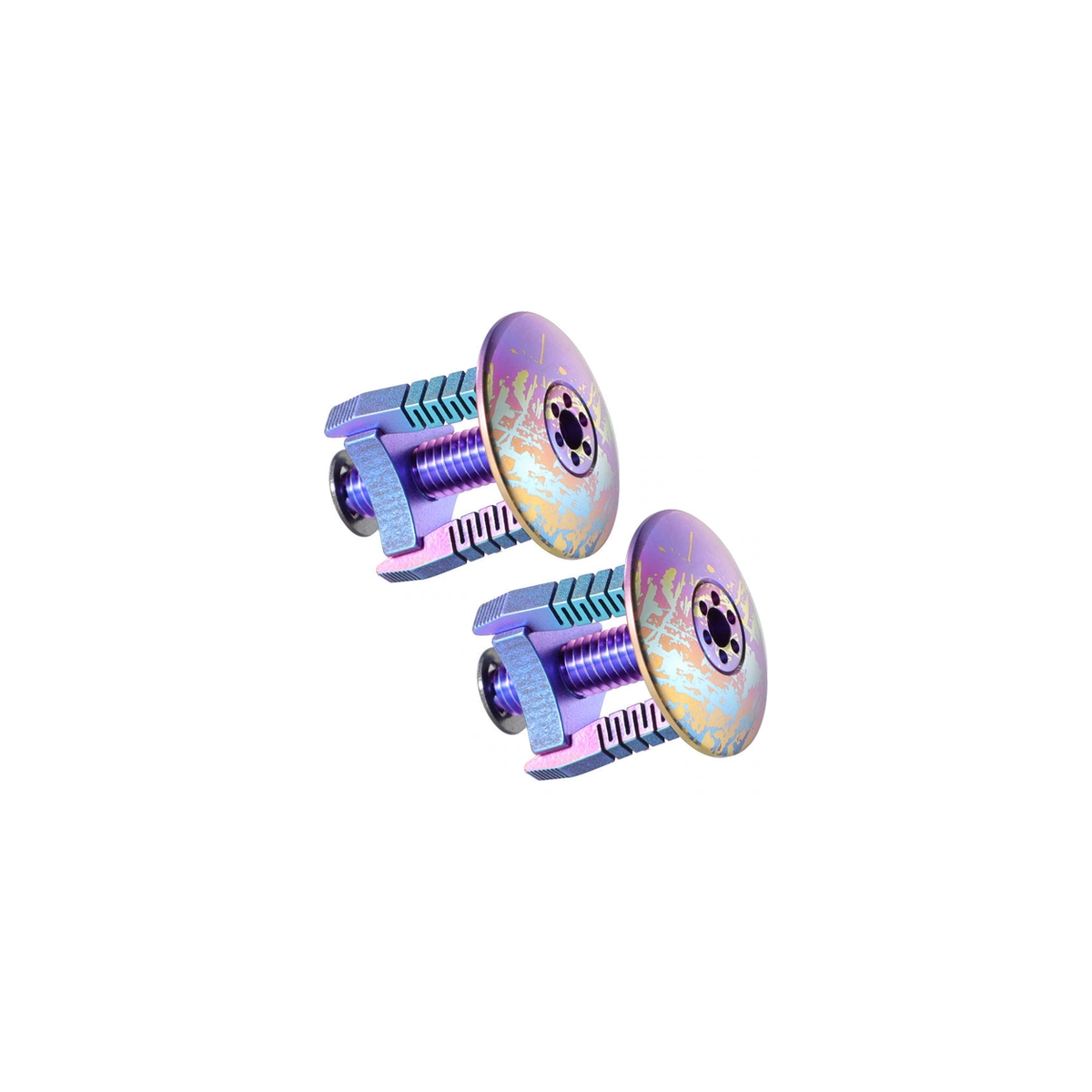 Titanium Bar End Plugs (Set of 2) — Camo