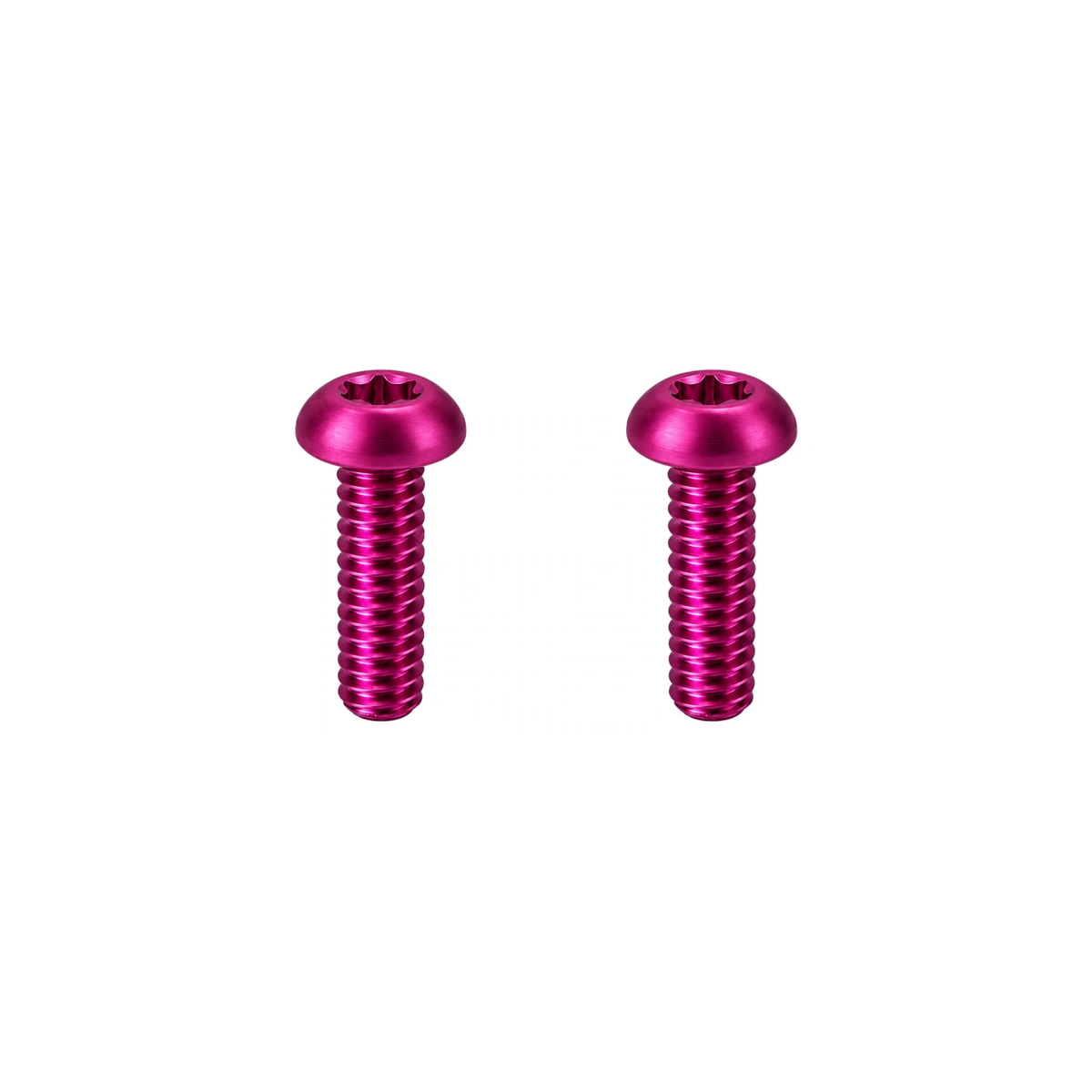 M5 Titanium Bottle Cage Bolt Set (12mm) — Magenta