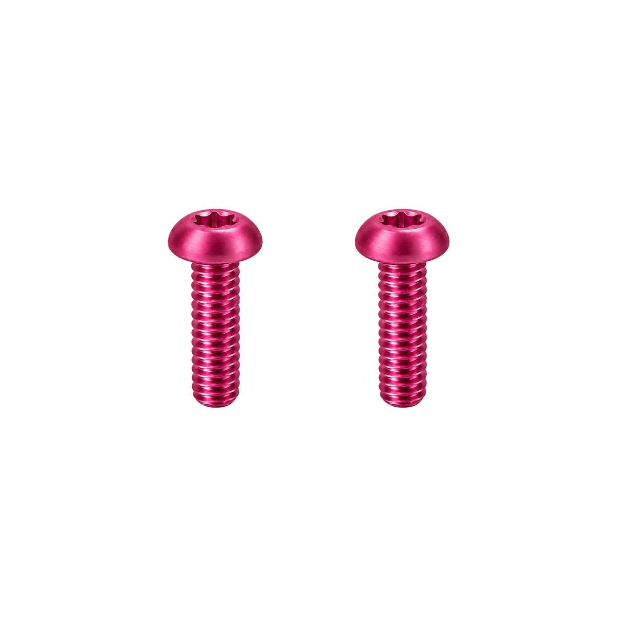 M5 Titanium Bottle Cage Bolt Set (12mm) — Champagne Pink