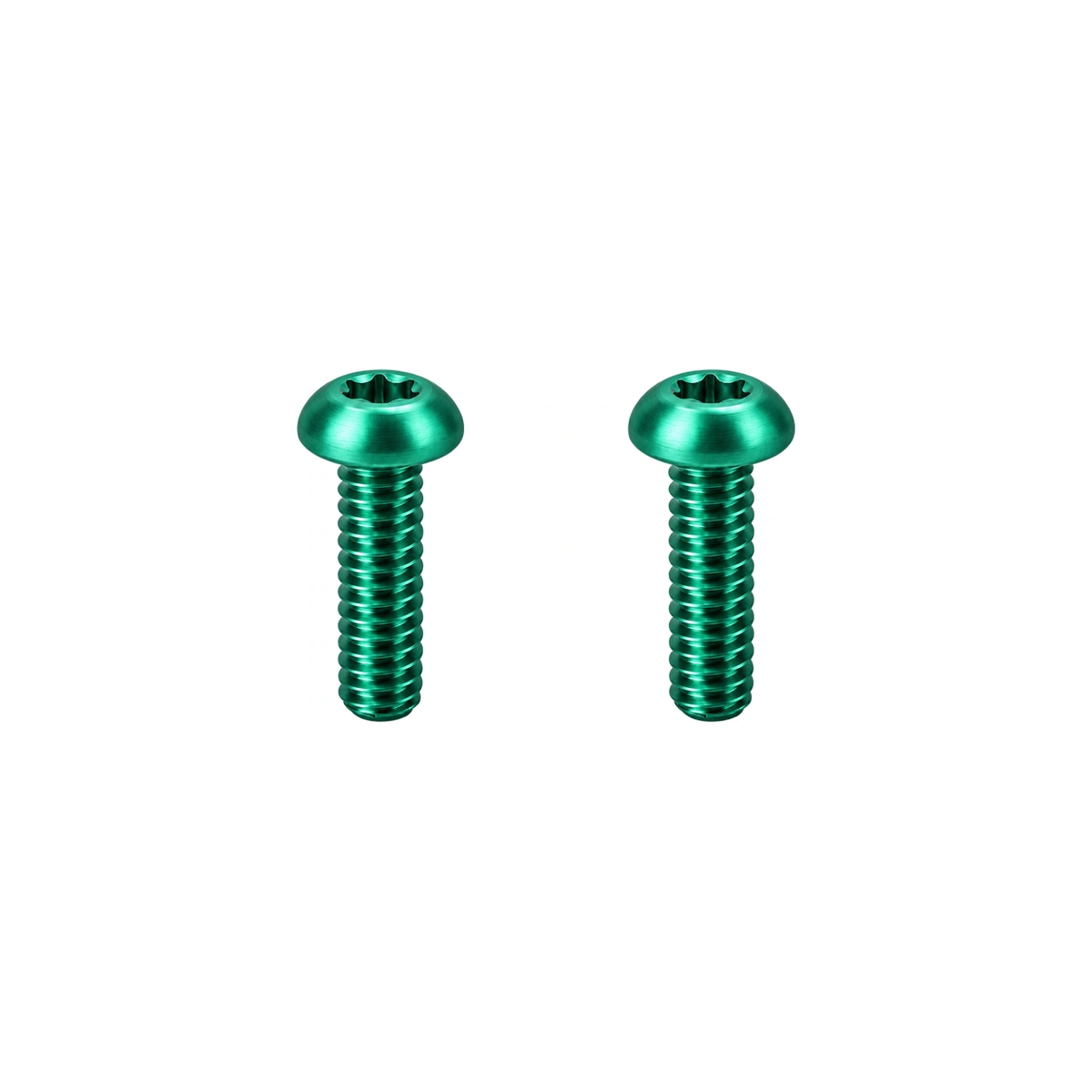 M5 Titanium Bottle Cage Bolt Set (12mm) — Green