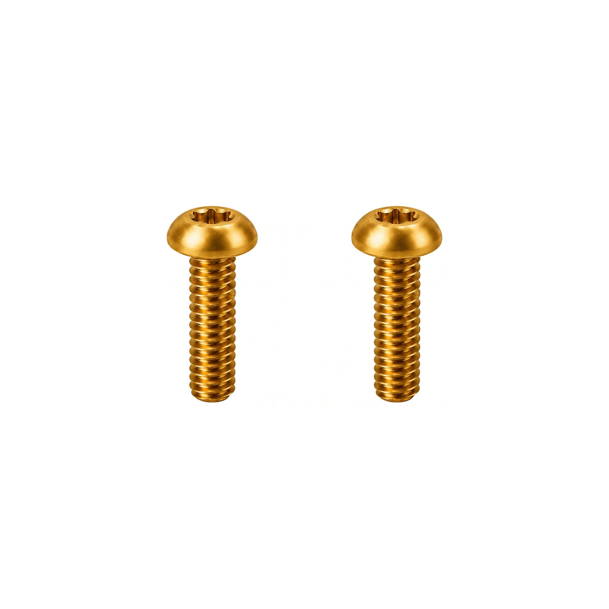 M5 Titanium Bottle Cage Bolt Set (12mm) — Gold