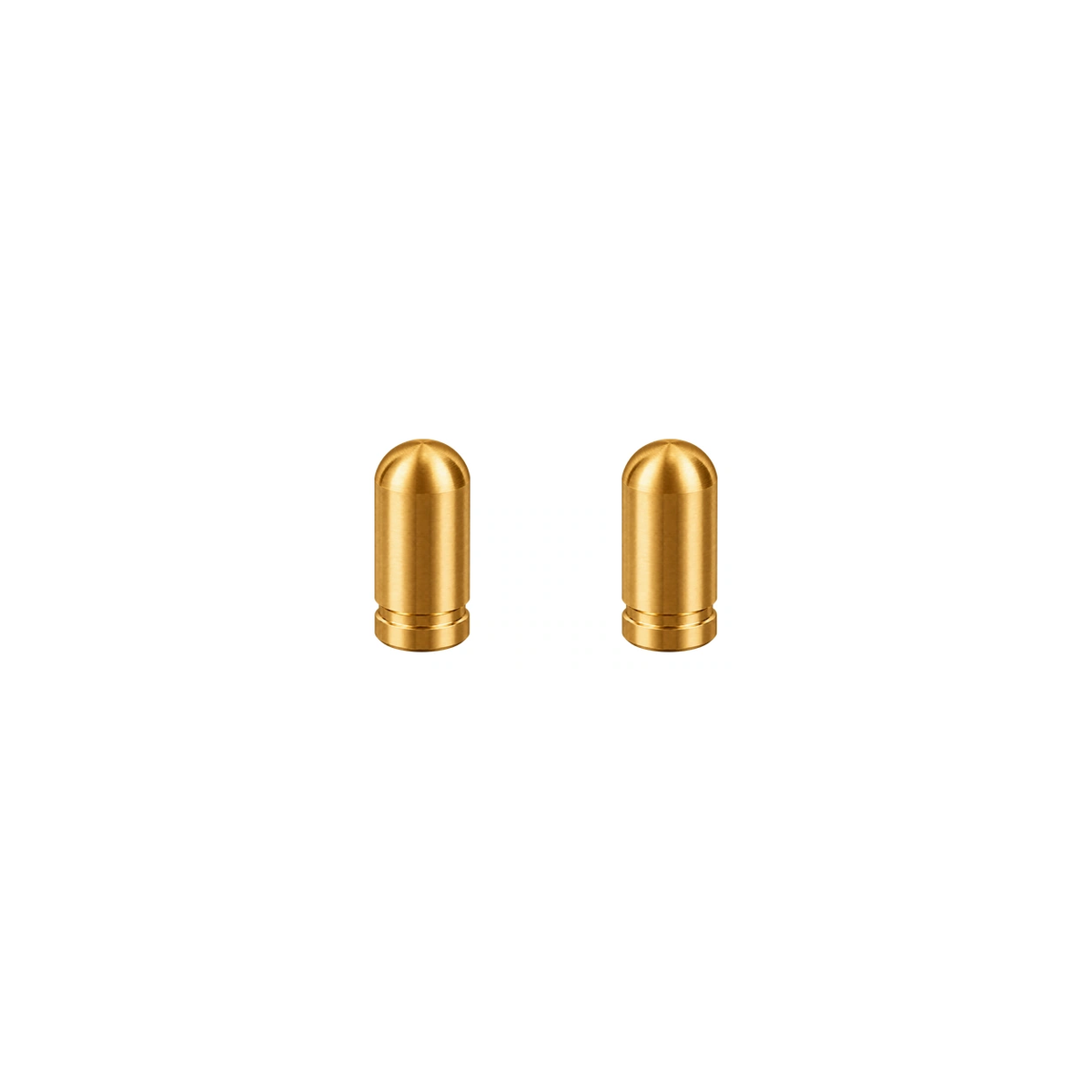 Titanium Valve Caps — Gold