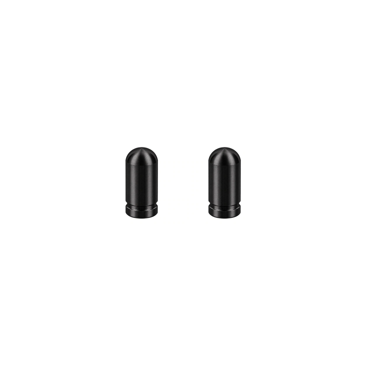 Titanium Valve Caps — Black