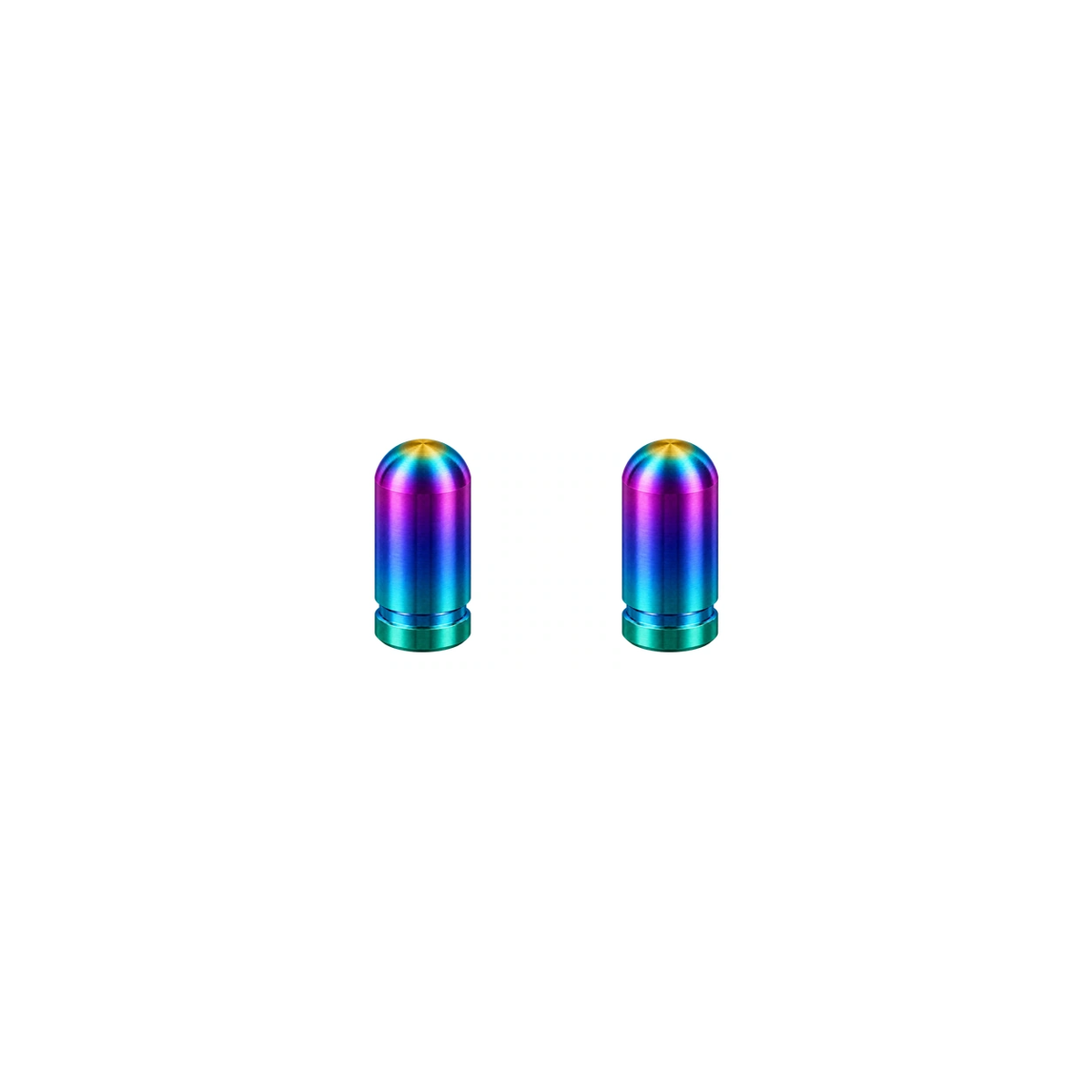 Titanium Valve Caps — Rainbow