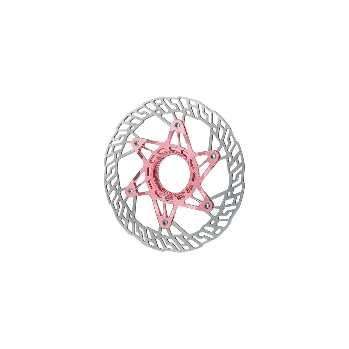 Chaser 6-Ultra G2 Center Lock Disc Rotor for Road / Gravel — Pink