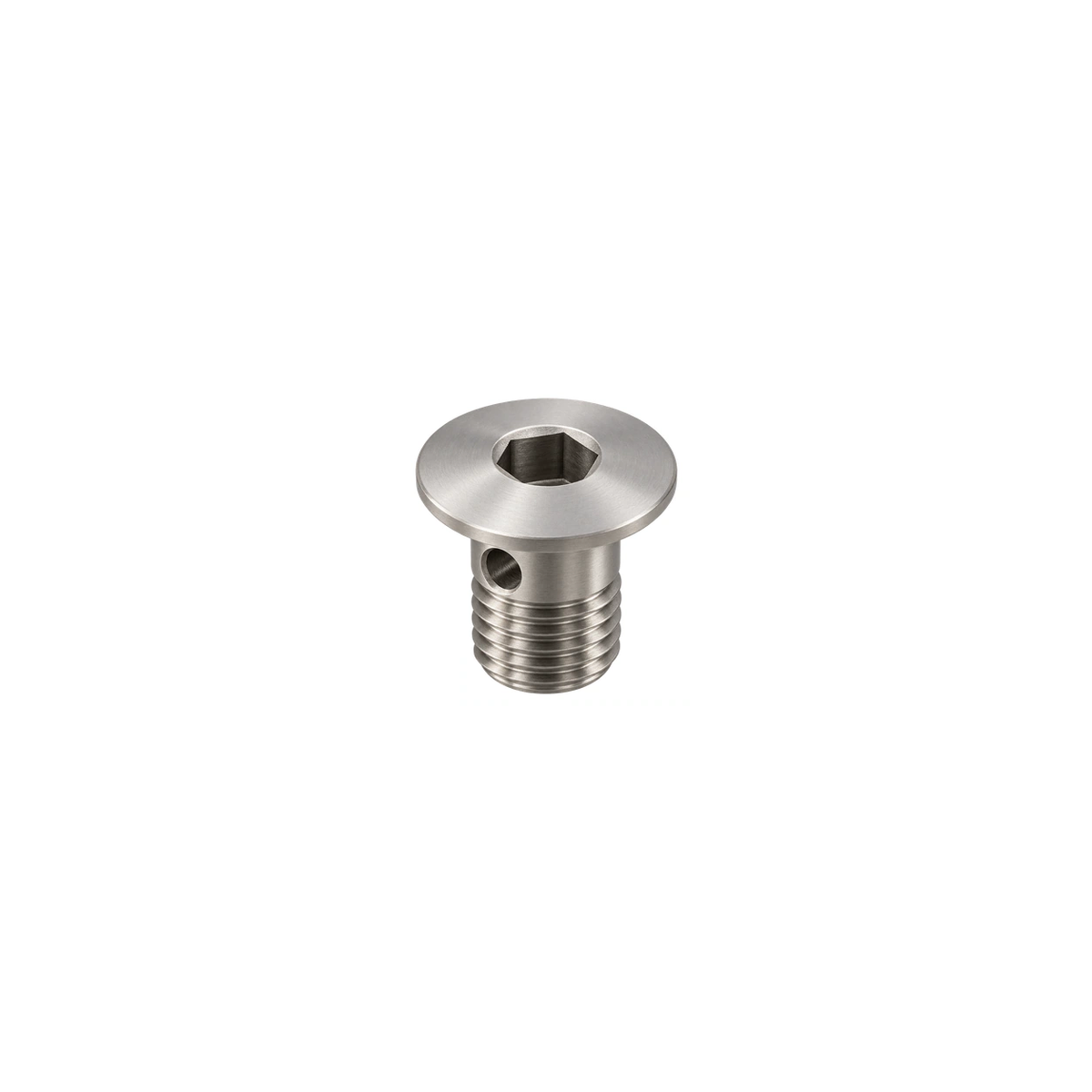 Titanium Shimano R9270 Bleed Boss Cap — Raw Titanium