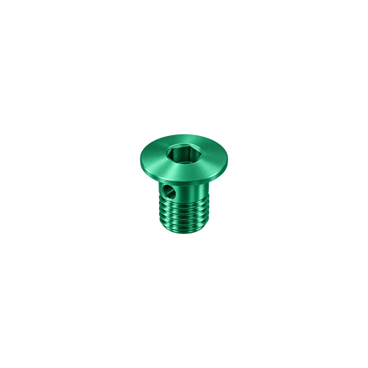Titanium Shimano R9270 Bleed Boss Cap — Green