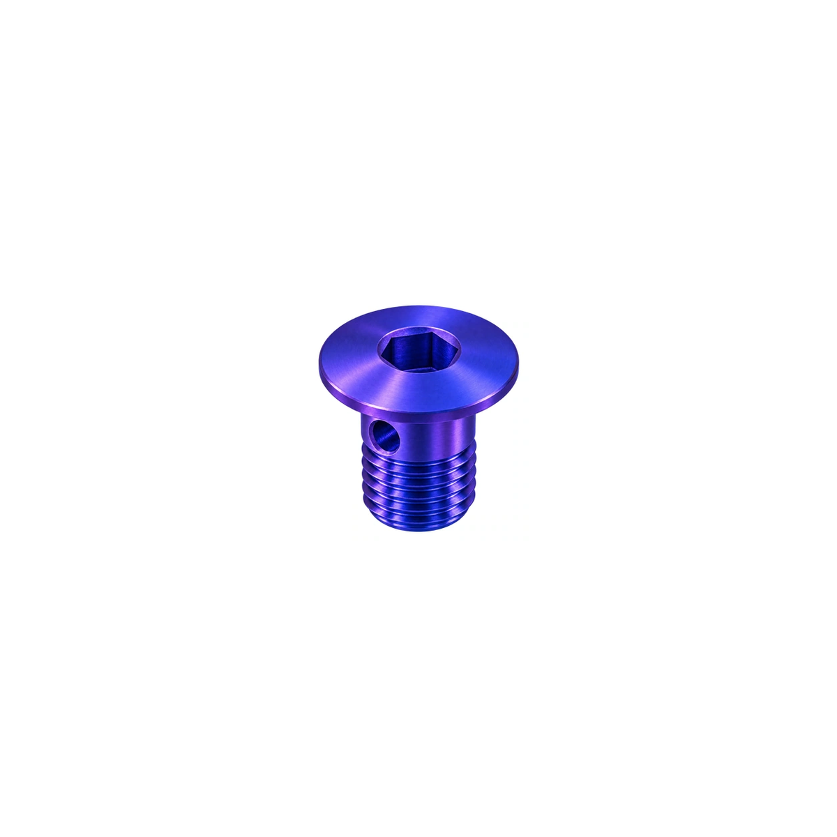 Titanium Shimano R9270 Bleed Boss Cap — Blue Purple