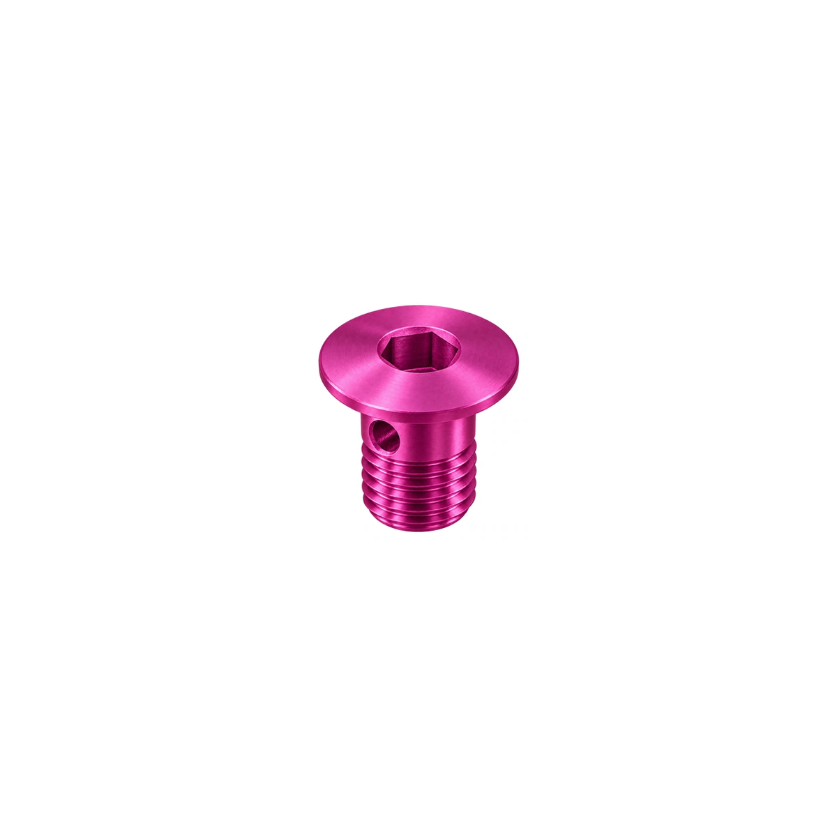 Titanium Shimano R9270 Bleed Boss Cap — Magenta