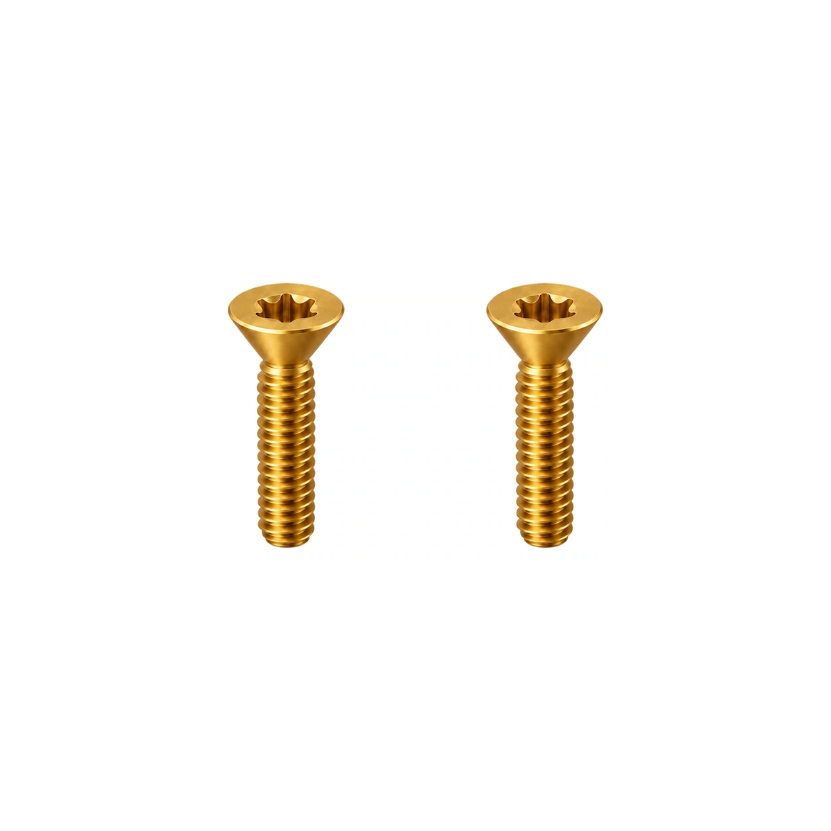 Titanium EXS Bottle Cage Screws — Gold