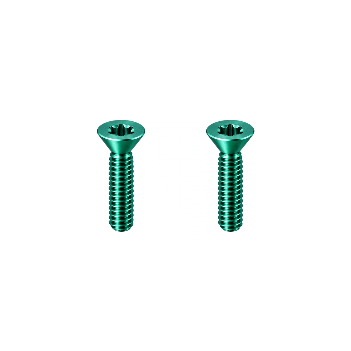Titanium EXS Bottle Cage Screws — Green