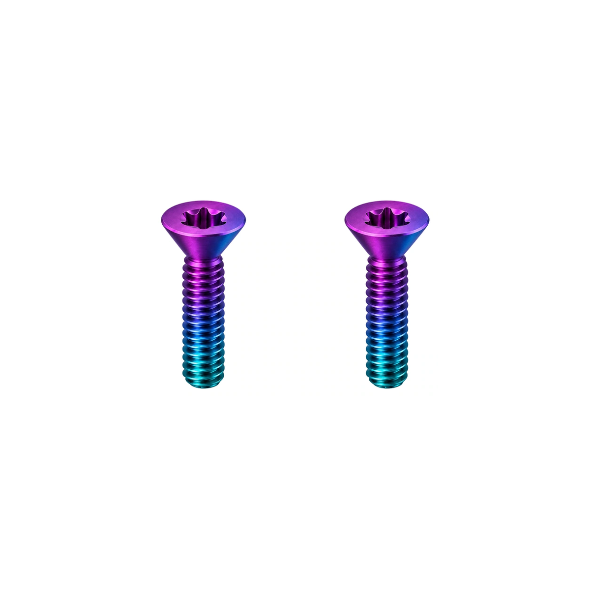 Titanium EXS Bottle Cage Screws — Candy Matte