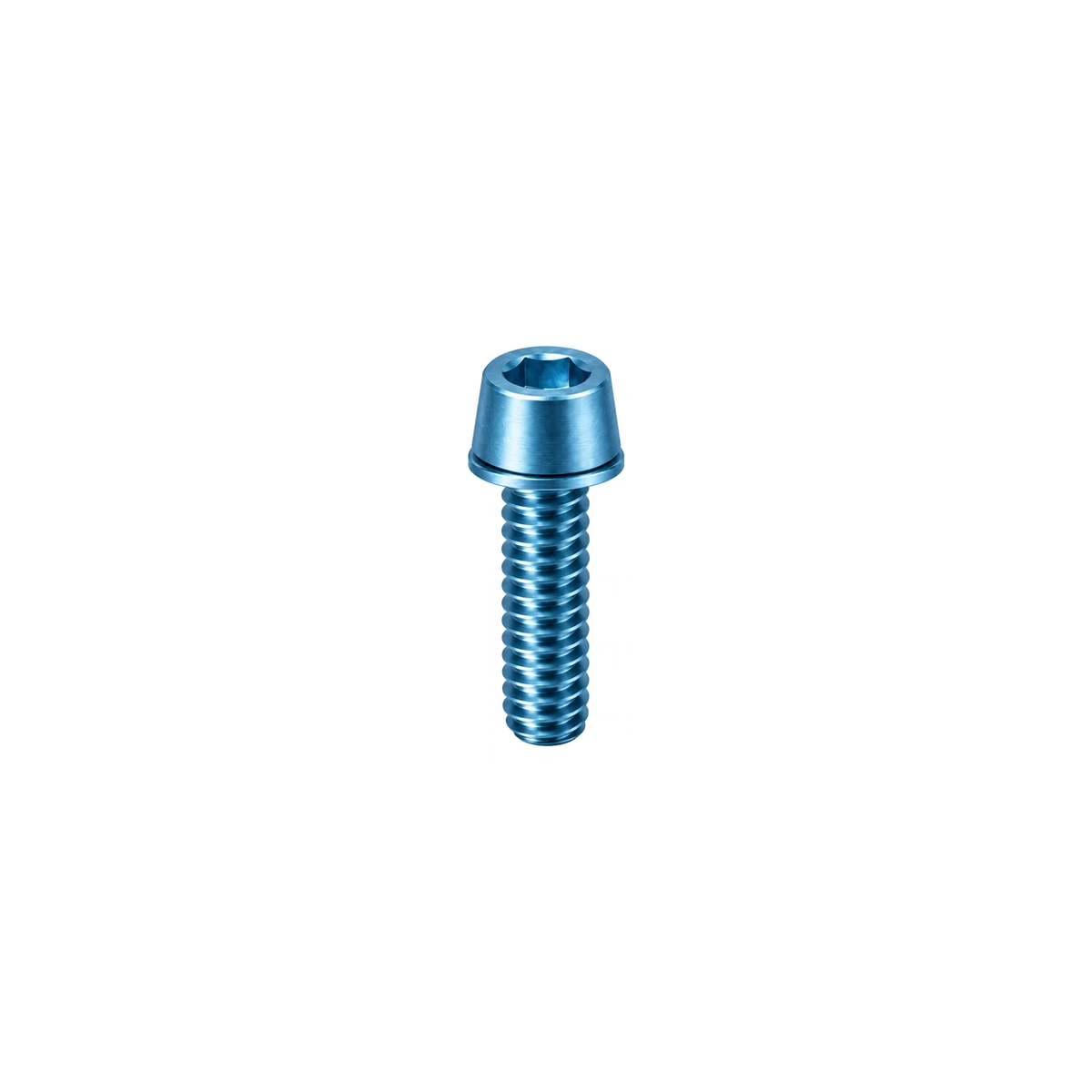 Titanium TRP Brake Lever Clamp Bolts — Ice Blue