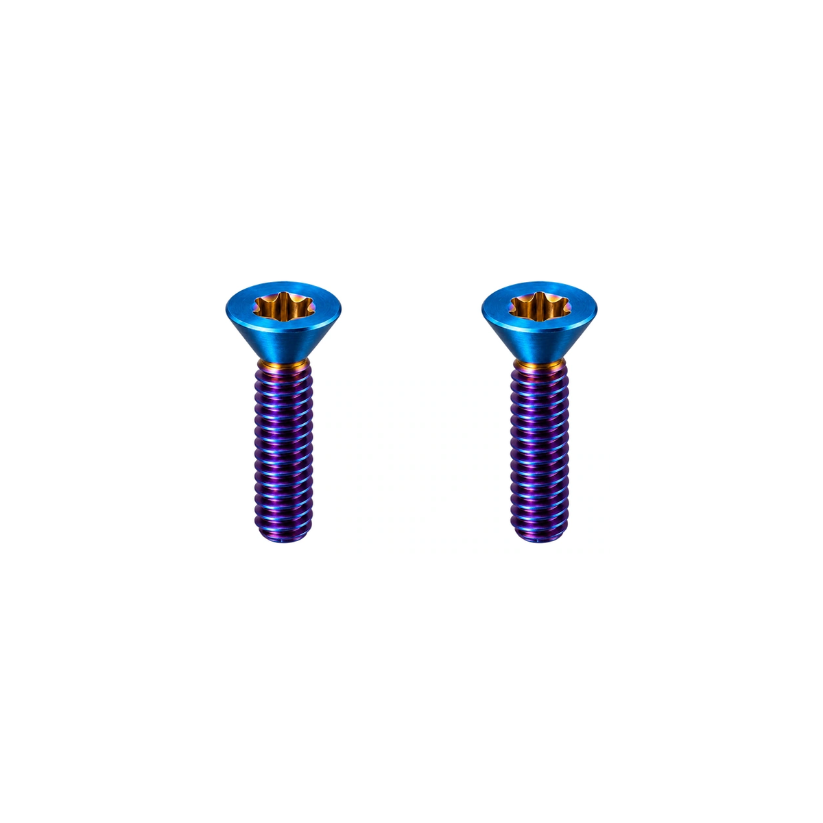 Titanium Computer Mount Base Screws – M3 / Roval M4 — Burnt Blue