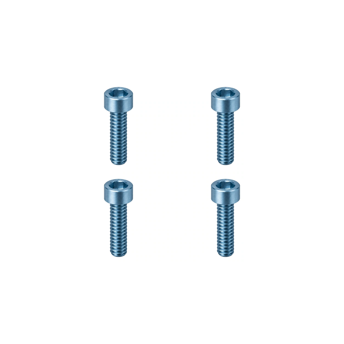 Titanium XShifter Pod Bolt Sets — Ice Blue