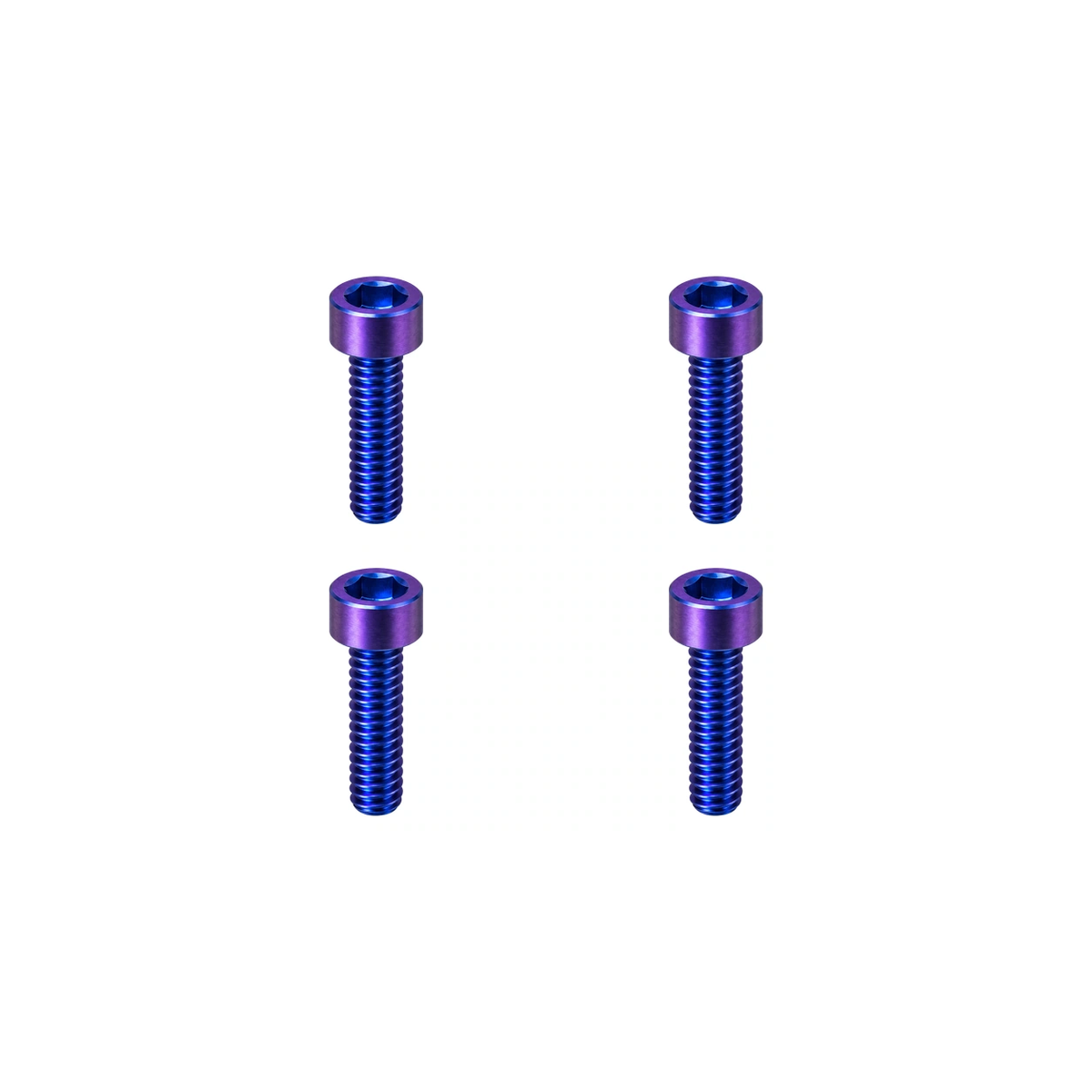 Titanium XShifter Pod Bolt Sets — Blue Purple