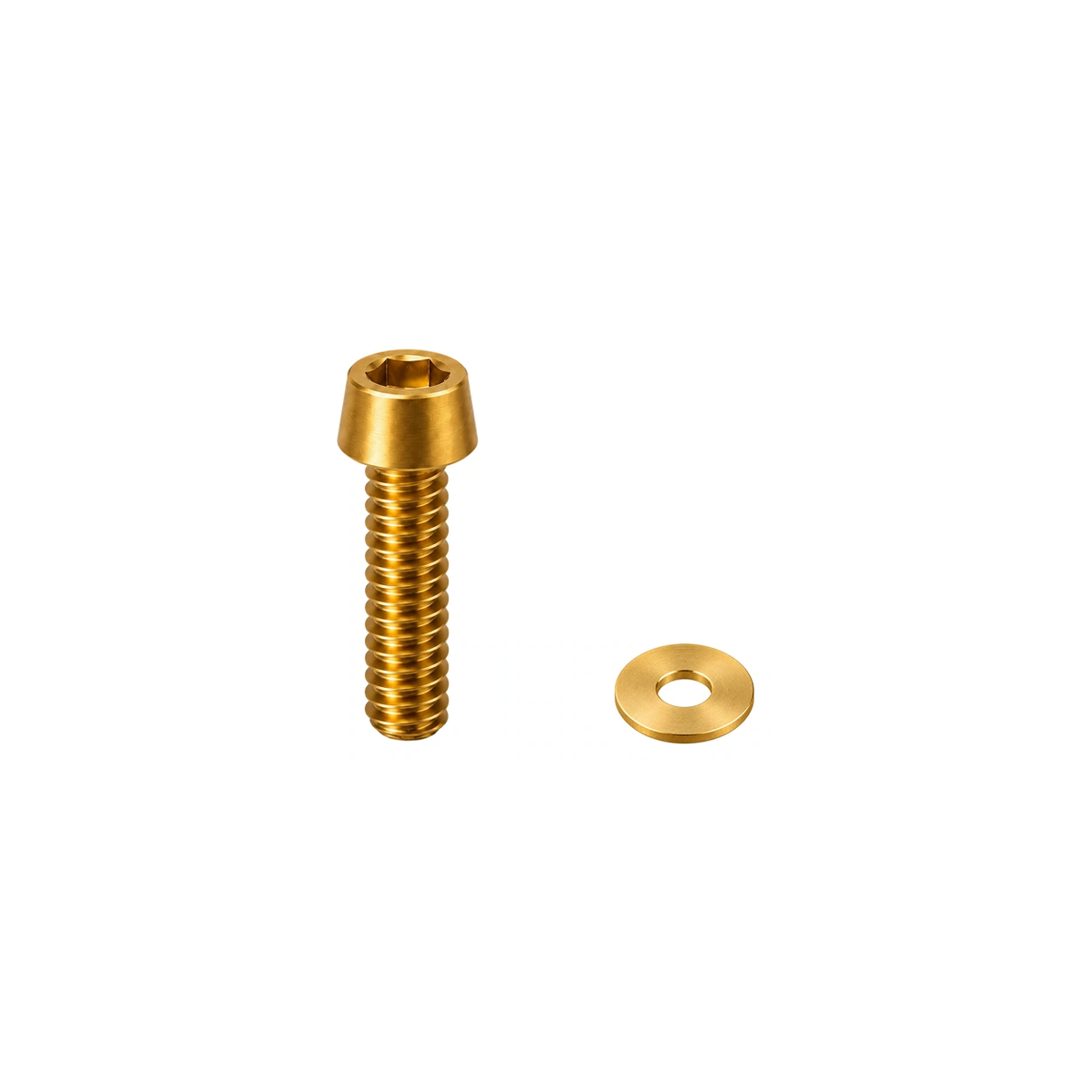 Titanium Shimano Brake Lever Clamp Bolts — Gold