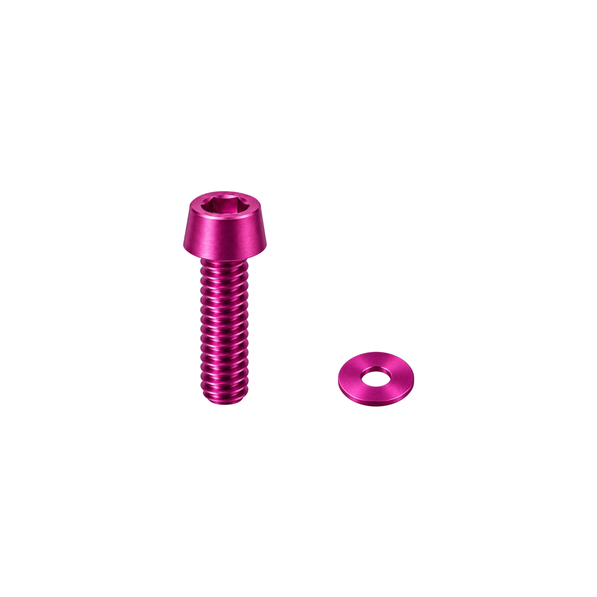 Titanium Shimano Brake Lever Clamp Bolts — Magenta