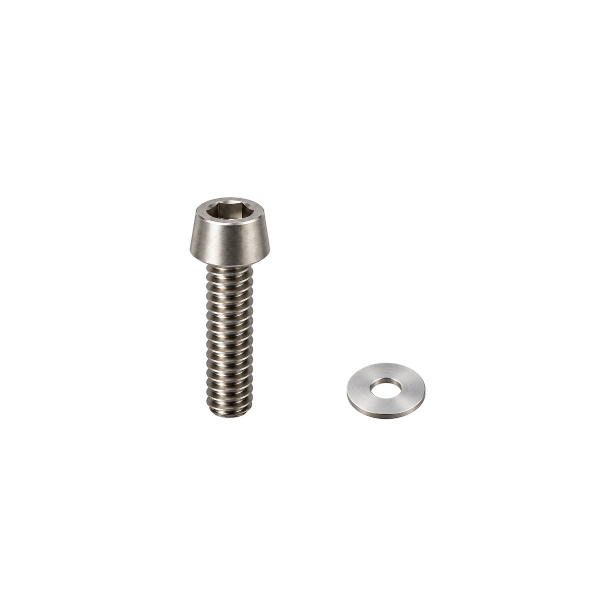 Titanium Shimano Brake Lever Clamp Bolts — Raw Titanium