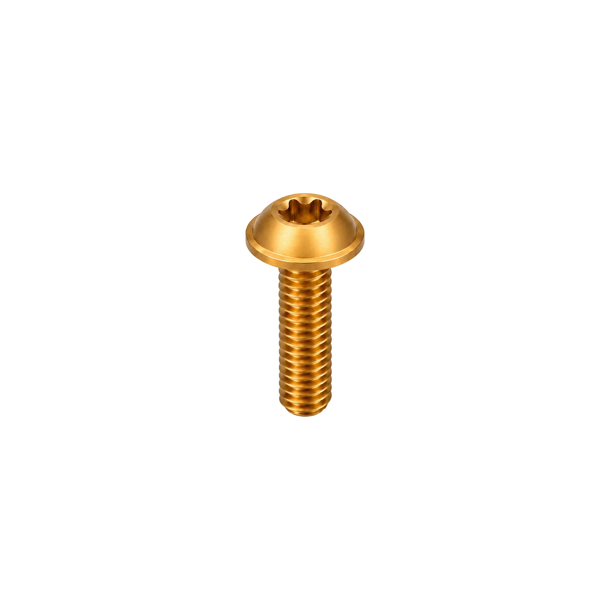 Titanium Fox Top-Cap Damper Dial Bolt — Gold