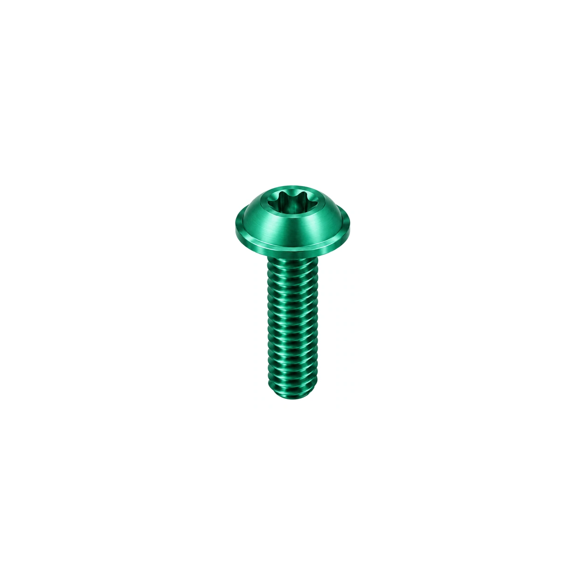 Titanium Fox Top-Cap Damper Dial Bolt — Green