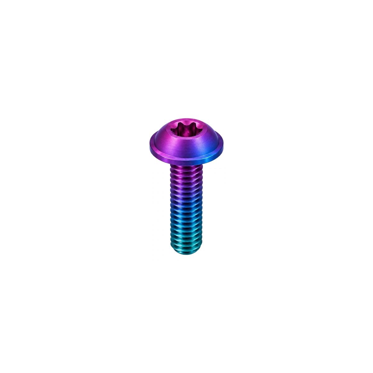 Titanium Fox Top-Cap Damper Dial Bolt — Candy Matte