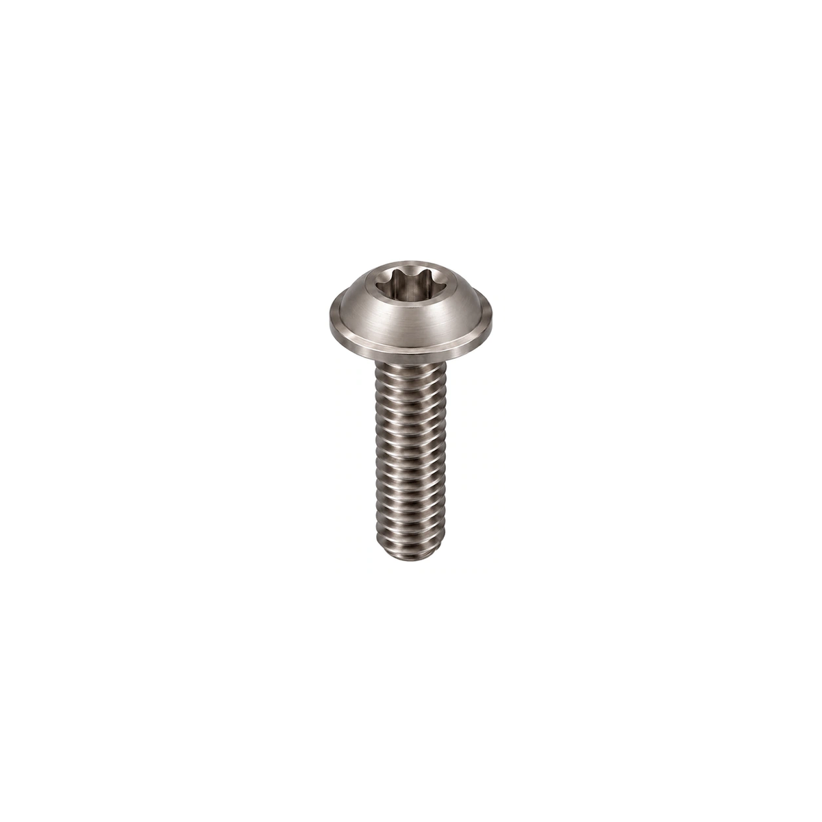 Titanium Fox Top-Cap Damper Dial Bolt — Raw Titanium