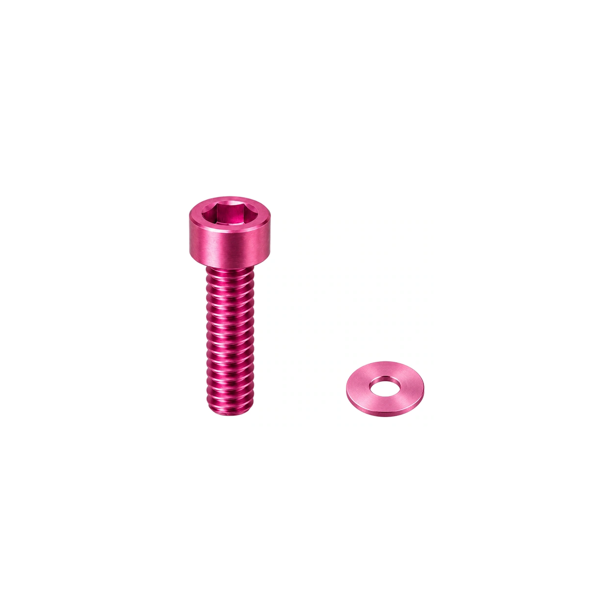 Titanium Yeti Seat Collar Bolts — Champagne Pink