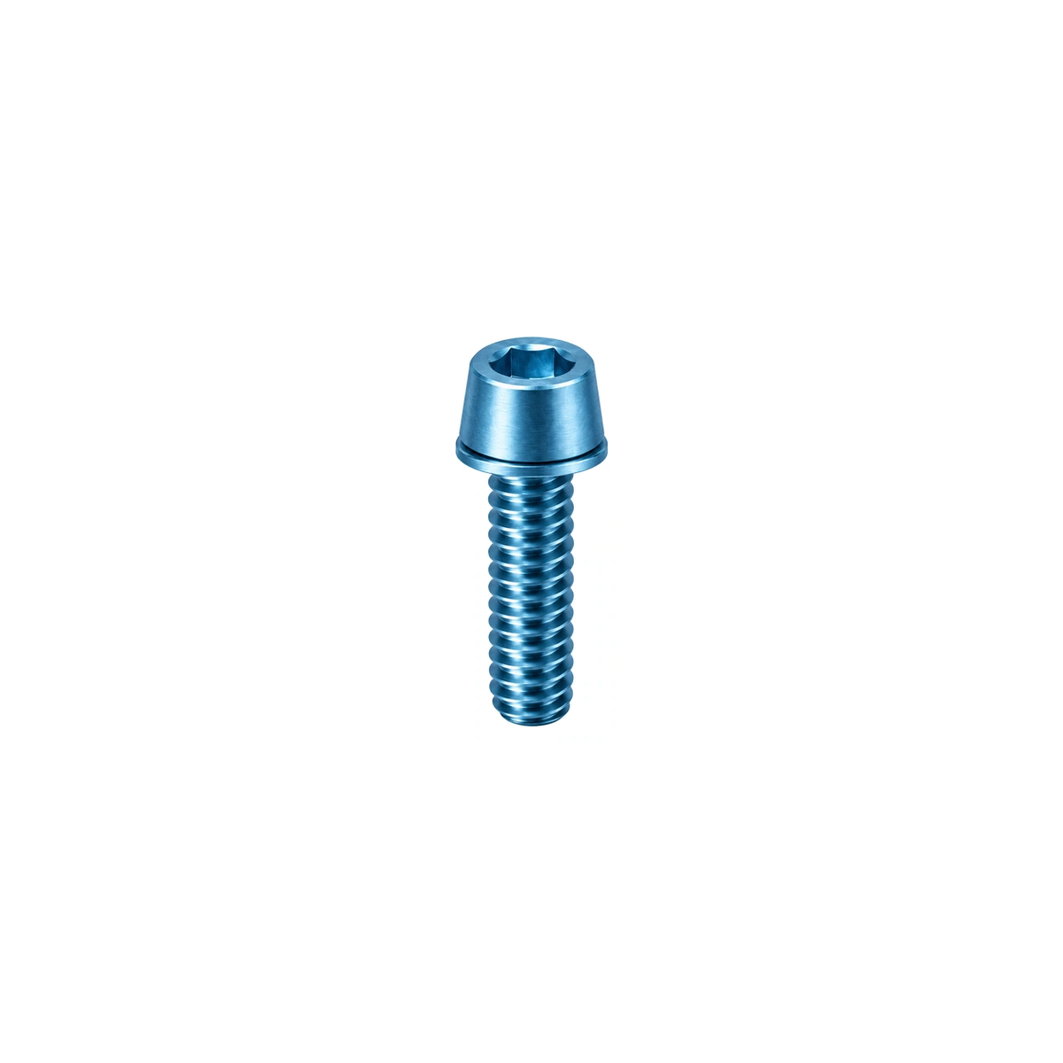 Titanium Yeti Seat Collar Bolts — Ice Blue
