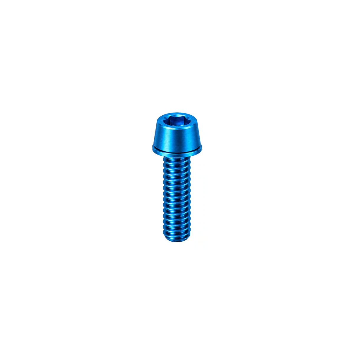 Titanium Yeti Seat Collar Bolts — Aqua Blue
