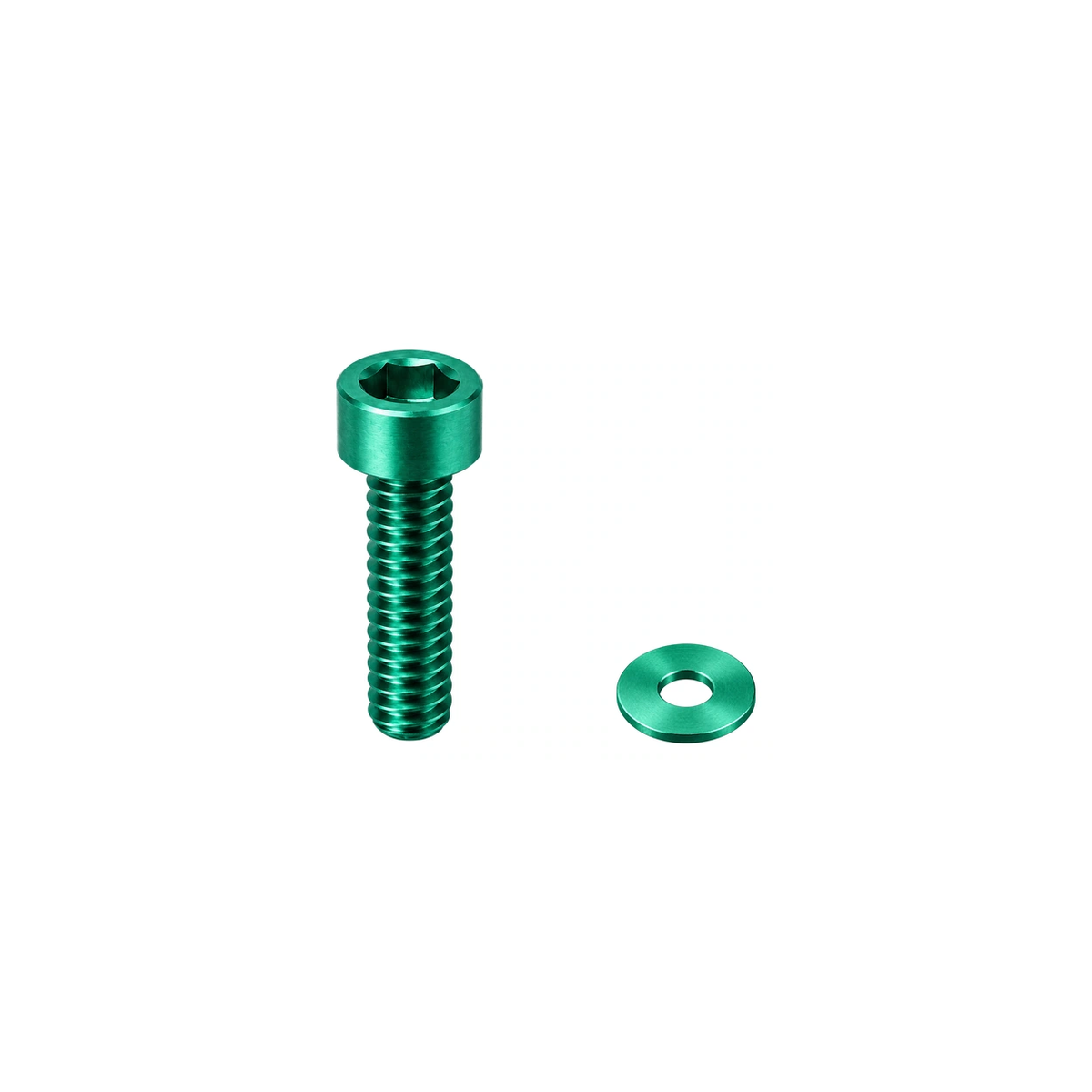 Titanium Yeti Seat Collar Bolts — Green