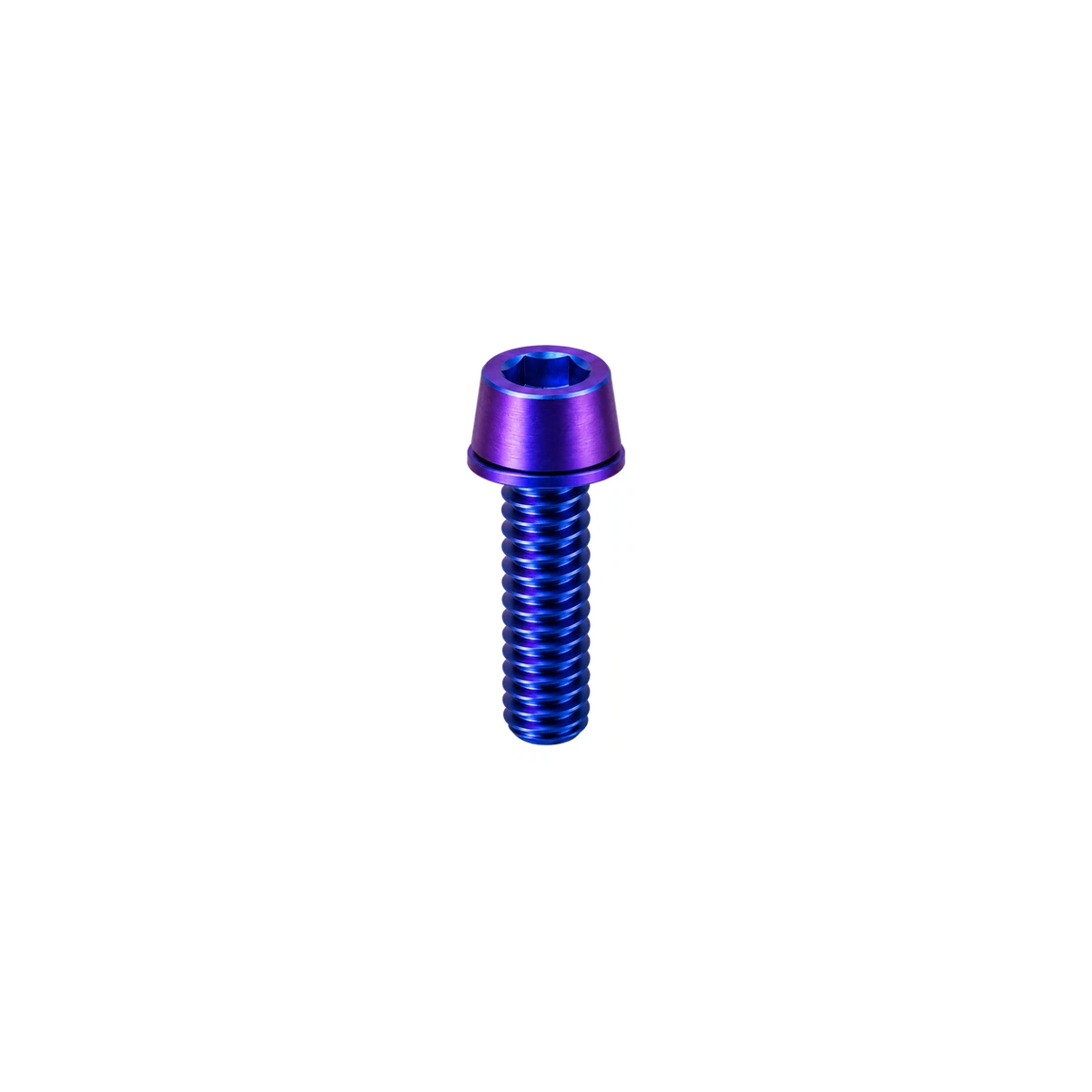 Titanium Yeti Seat Collar Bolts — Blue Purple