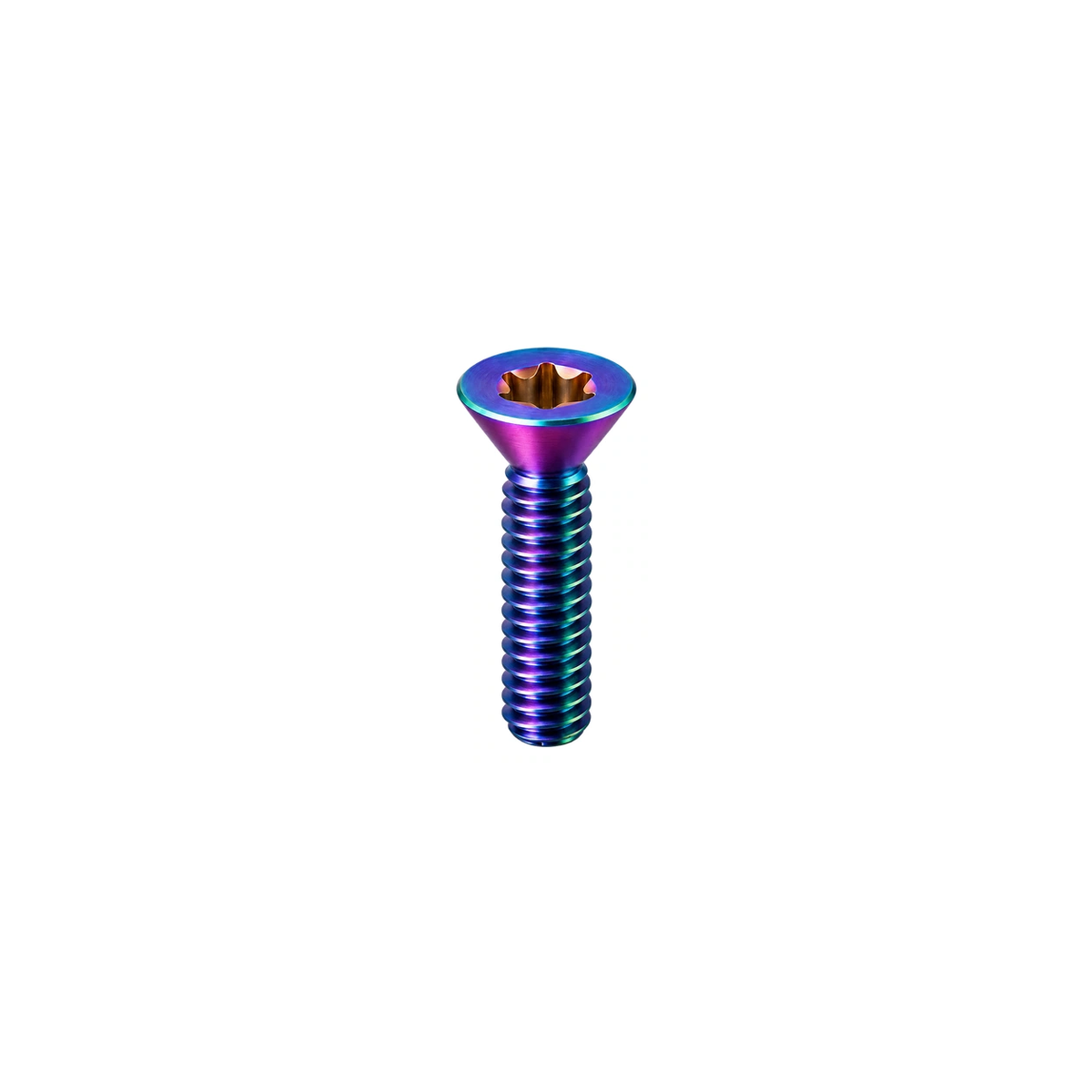 Titanium Fox Geared Cam Retaining Bolt — Rainbow