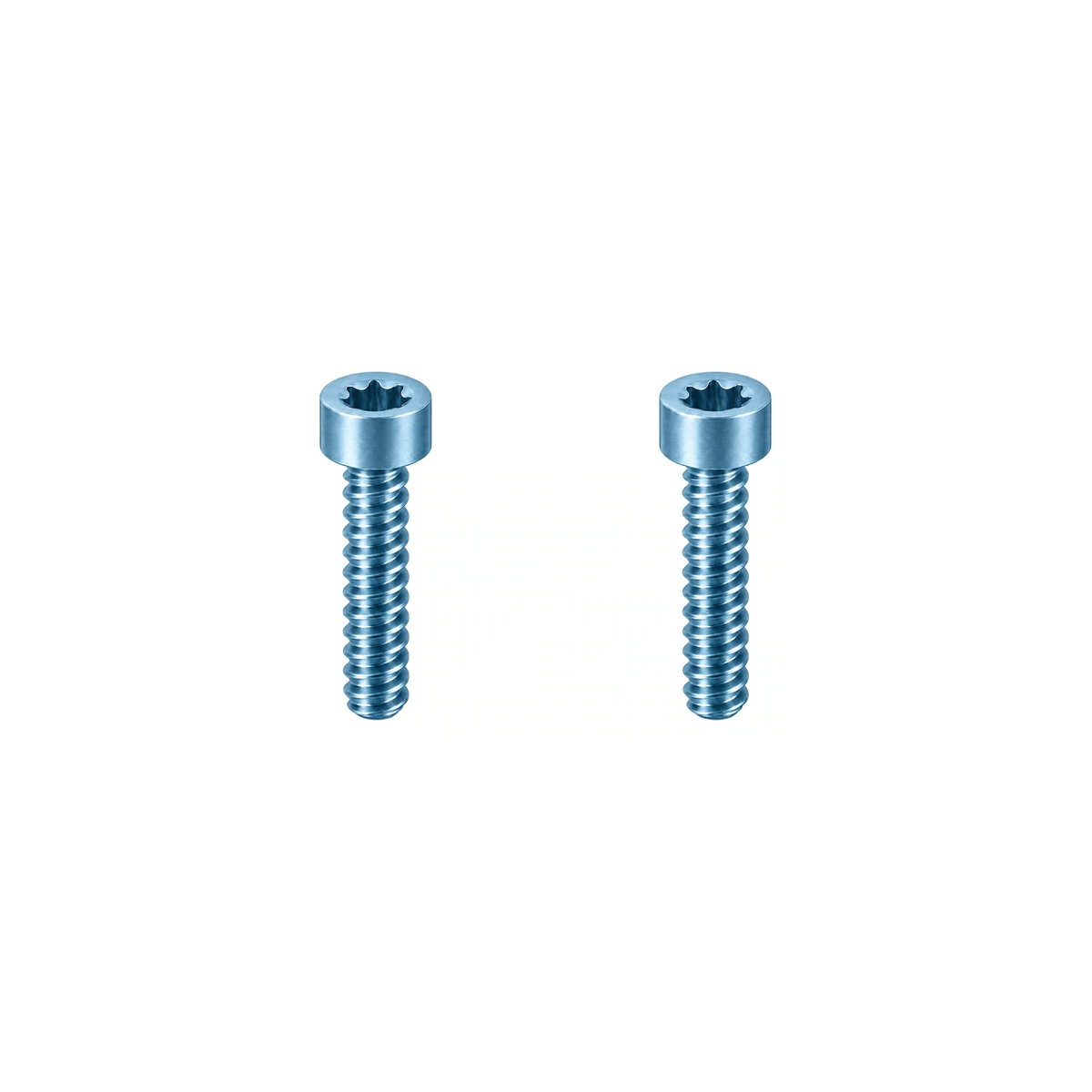 Titanium Magura Brake Lever Bolts — Ice Blue