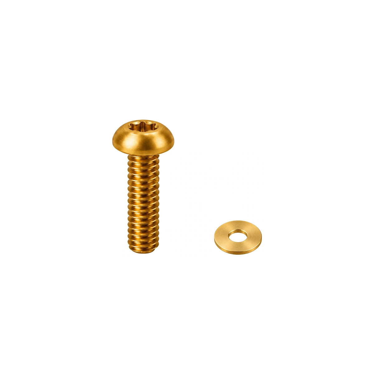 Titanium MRP AMg Chainguide Bolt and Washer — Gold
