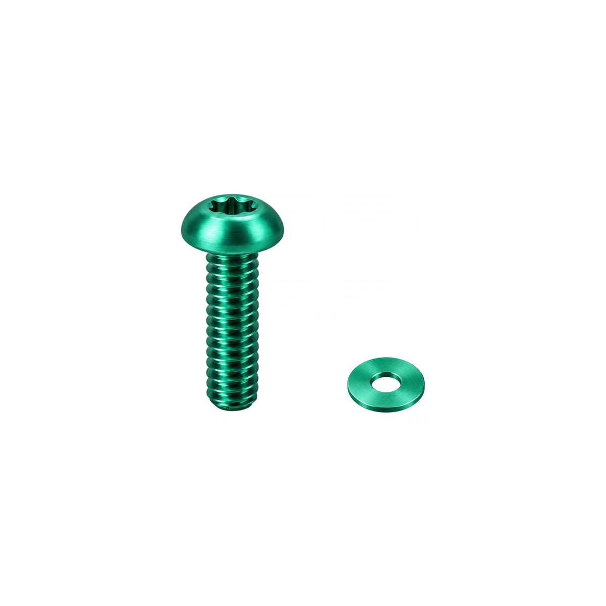 Titanium MRP AMg Chainguide Bolt and Washer — Green