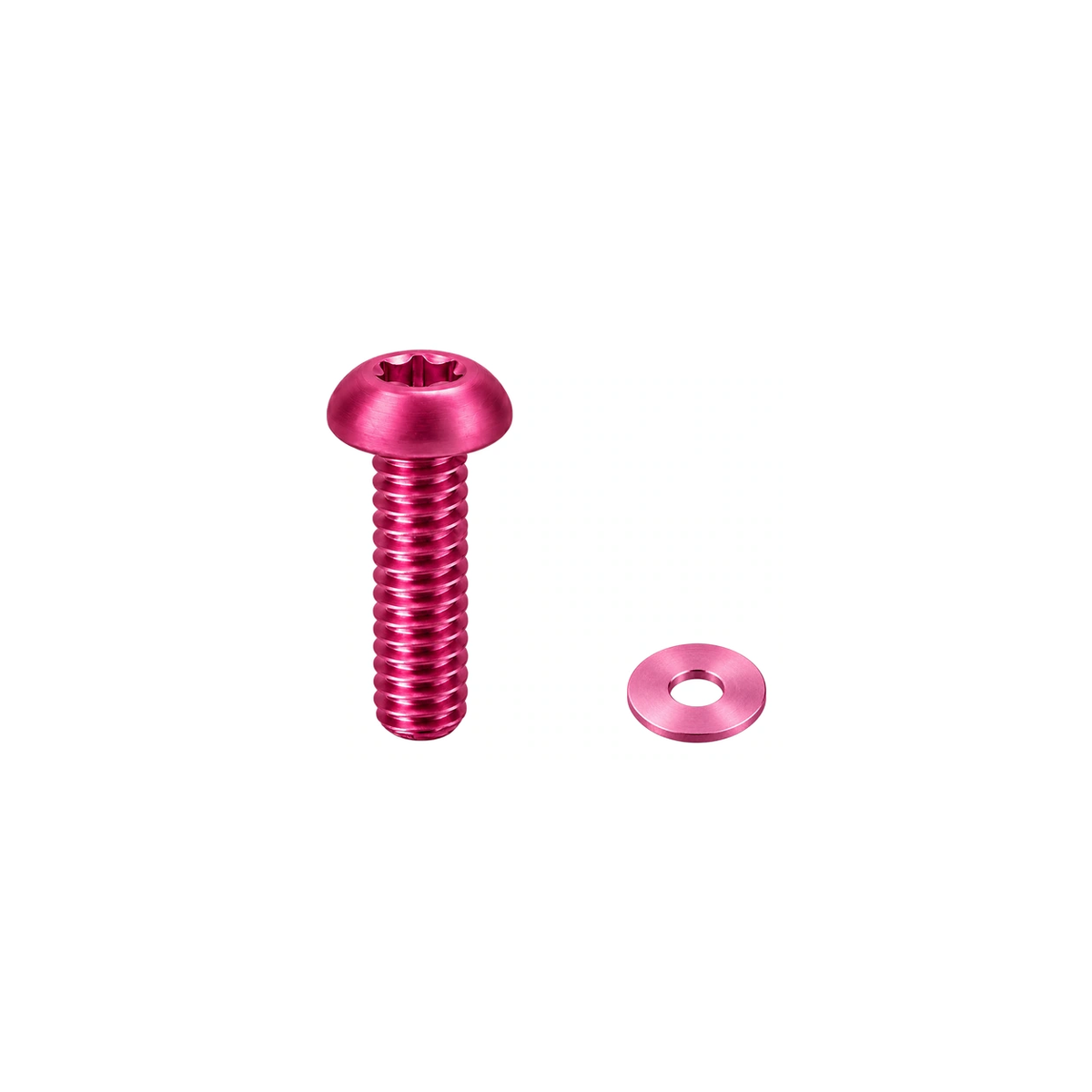 Titanium MRP AMg Chainguide Bolt and Washer — Champagne Pink